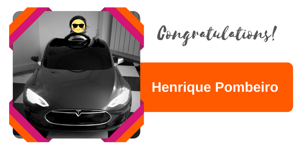 geomonitors's tweet photo. Congratulations to Henrique Pombeiro who won our competition at @EUW_live to win a Model Tesla S (for kids!) We think it is one to grow into! #YearsOfFunAhead @HPombeiro @Tesla https://t.co/F62hmkZHme