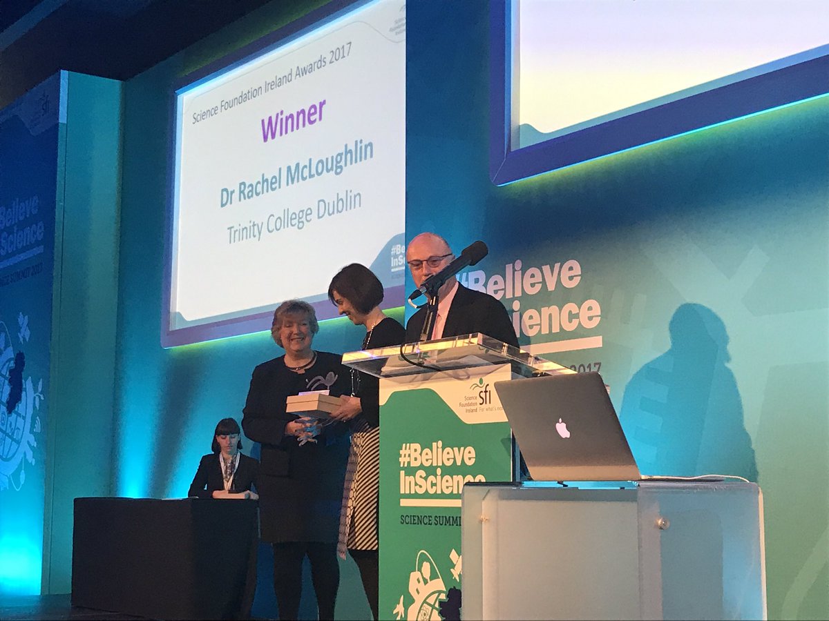 Researchirel's tweet photo. Early Career Researcher Award goes to Dr Rachel McLoughlin @mcloughlin_lab of Trinity College Dublin @tcddublin @trinityresearch #BelieveInScience https://t.co/bp1Hy1XiBa
