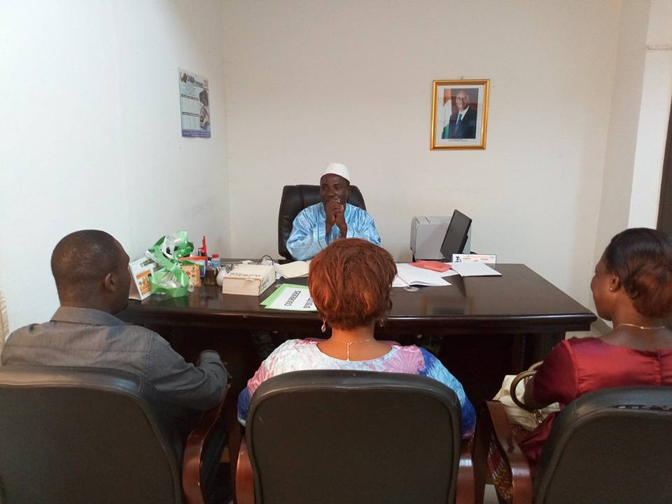 AUDIENCE AVEC LE SECRETAIRE GENERAL DE PRÉFECTURE ASSURANT L'INTÉRIM DU PREFET DE NIAKARA
Séance d'échange avec M. OUATTARA Yacouba secrétaire général de préfecture assurant l'intérim du préfet de Niakara. Objectif de cette rencontre : remerciement et renforcement du partenariat