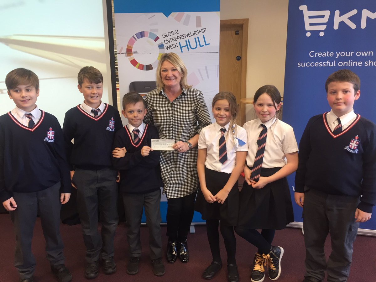 The children have spent the morning getting to know their Make £5 Blossom business partner <a href="/Primarytec/">Primary Teachers Tec</a> <a href="/GEW_Hull/">Global Entrepreneurship Week - Hull</a>