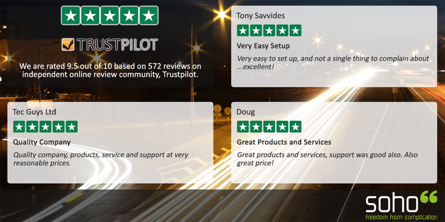 soho66's tweet photo. A great way to start the week - our latest 5-star reviews over the weekend pushed our Trustpilot rating to 9.5 out of 10. Here's what some of the most recent reviews have said about us: https://t.co/8mVWgRbZ7v