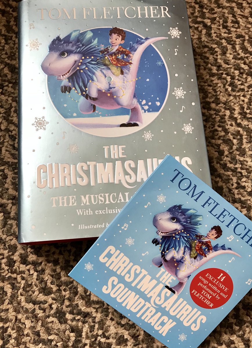 lindsayhillyard's tweet photo. Got this for @beubelle10 for after school (I’m just having a listen while I do the ironing!) @TomFletcher @MrsGiFletcher @CarrieHFletcher #TheChristmasuras #MusicalEdition 🎅🏻🎄🦕 https://t.co/HOxXNpQSwO