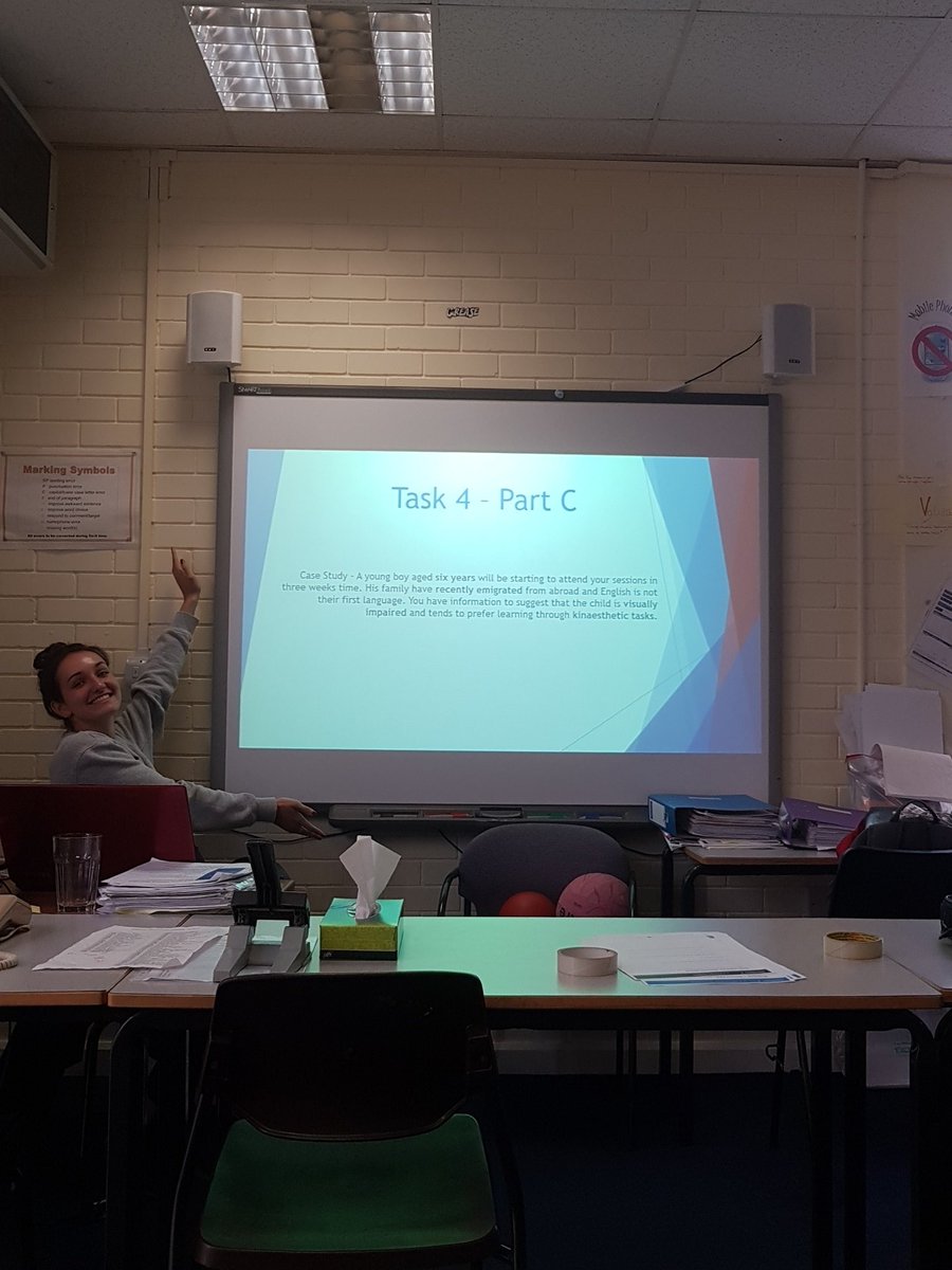 ESSP16's tweet image. Amber doing her presentation on task 4, benj and Sam complete ... 3 down 7 to go #WorkHard