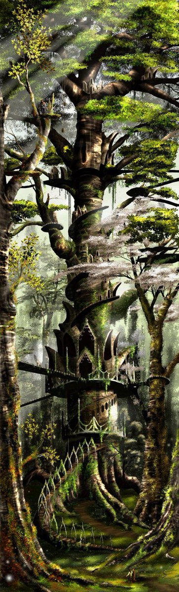 AridKingdom's tweet image. A tree castle! 😍❤️💗💖 #tree #uniquetree #fantasy