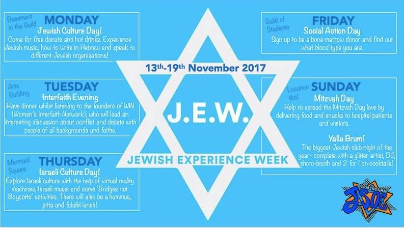 UJS_UK's tweet image. We're excited to see @BirminghamJSoc 'Jewish Experience Week' begin - different #Jewish activities at @unibirmingham every day! Free donuts today 🍩 check it out @GuildofStudents ✡️
