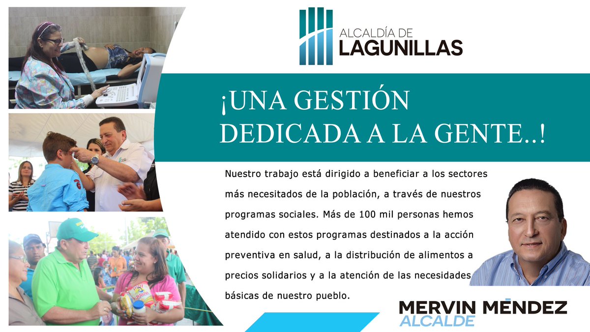 ¡Una gestión dedicada a la gente! <a href="/MERVINMENDEZQ/">Mervin Méndez</a>

#LagunillasNoSeRinde