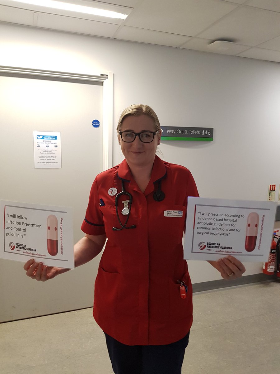 KarenInston's tweet photo. Spreading awareness of antibiotic resistance and antibiotic guardianship on EAU #AntibioticAwarenessWeek @SalfordRoyalNHS  @NEWSEAU https://t.co/D8yo1lPSWY
