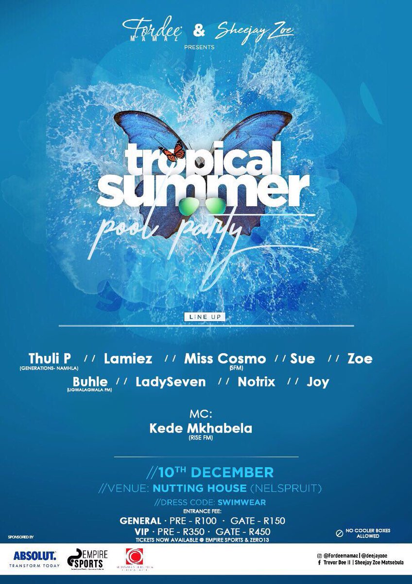 _its_bongz's tweet photo. Letβs start here @djtrevordee #TropicalSummerPoolParty ππΎππΆ #ForDeeMamaz #Redamency https://t.co/Z93Q2glqun