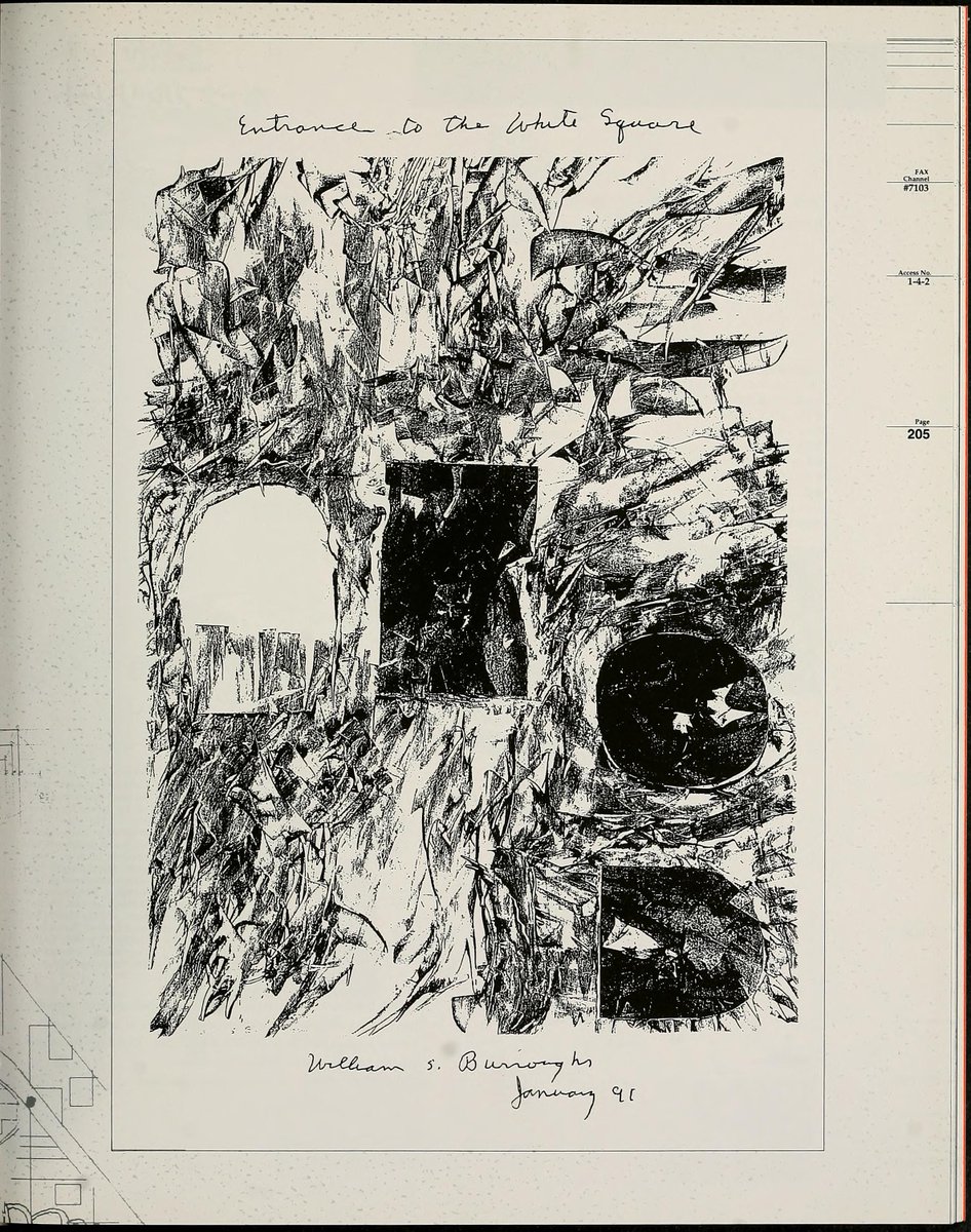 monoskop's tweet photo. Tokyo's 1991 museum show only accessible by telephone, fax and modem, with works by Laurie Anderson, J.G. Ballard, John Cage, Merce Cunningham, Félix Guattari, Derek Jarman, Ryuichi Sakamoto, &amp;c https://t.co/d6bn6PznSg https://t.co/zJrta4igt7