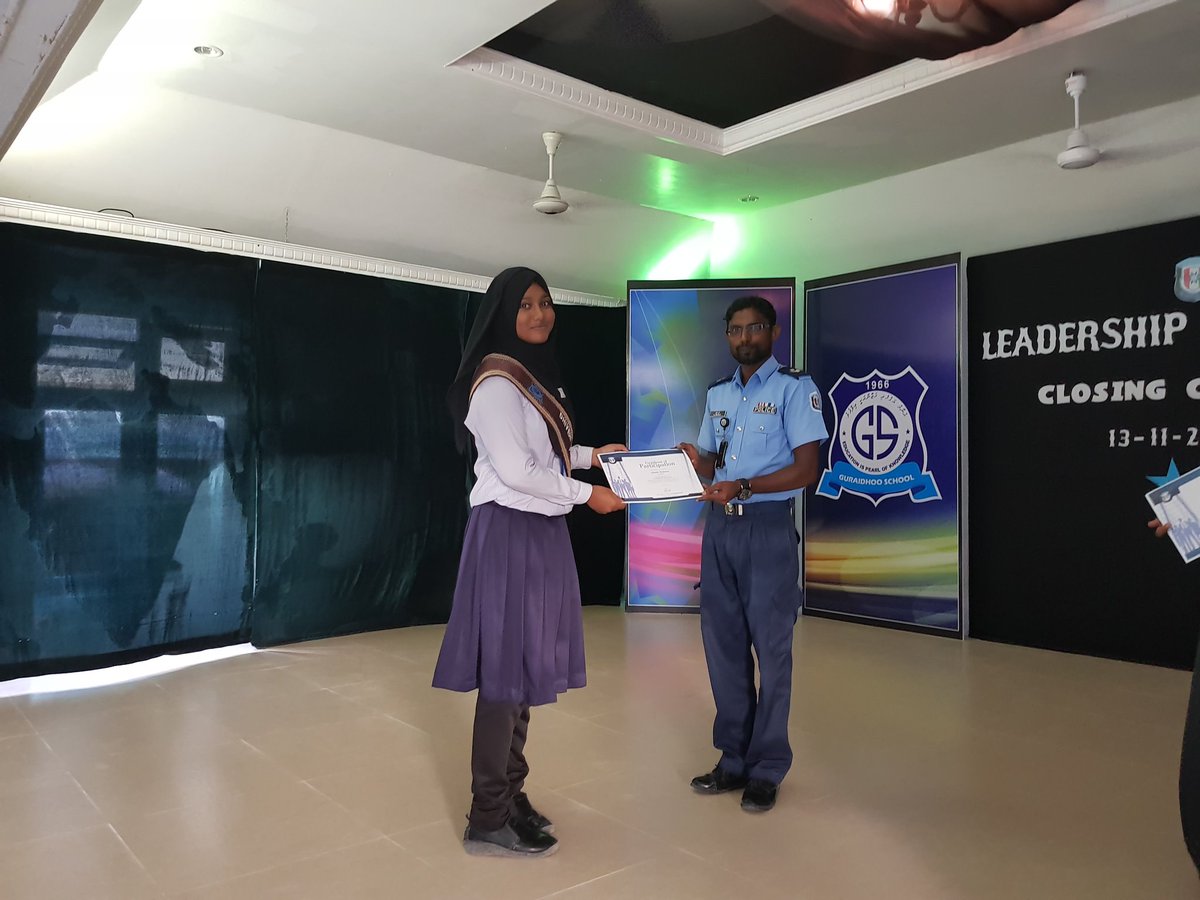 Leadership programme closing ceremony <a href="/EducationMV/">Antique Furniture Parktown North</a> <a href="/PoliceMv/">Maldives Police</a>  <a href="/aishathshiham/">Aishath Shiham</a> <a href="/NajfaGasim/">Najfa Gasim</a>