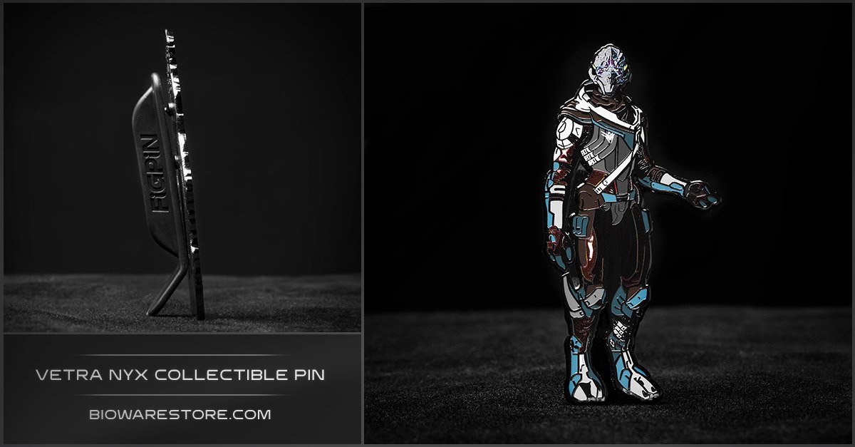 Vetra Nyx is the 8th and final #MassEffectAndromeda collectible pin available at the #BioWare Store! Pick yours up today! biowarestore.com/accessories/je…