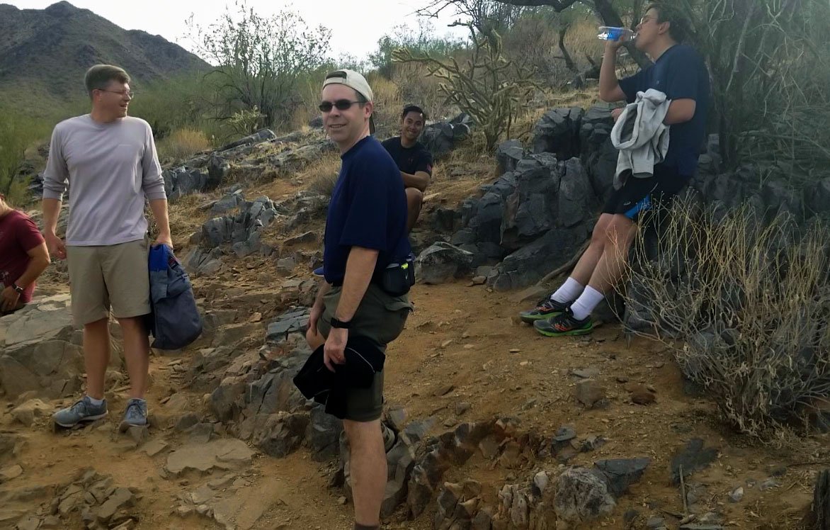 CDMmedia's tweet photo. Enjoying our hiking outing at Horseshoe Trailhead at McDowel Mountain this morning! Looks like fun!! #cious #cisous #horseshoetrailhead #mcdowelmountain https://t.co/ieA1Aurz3M
