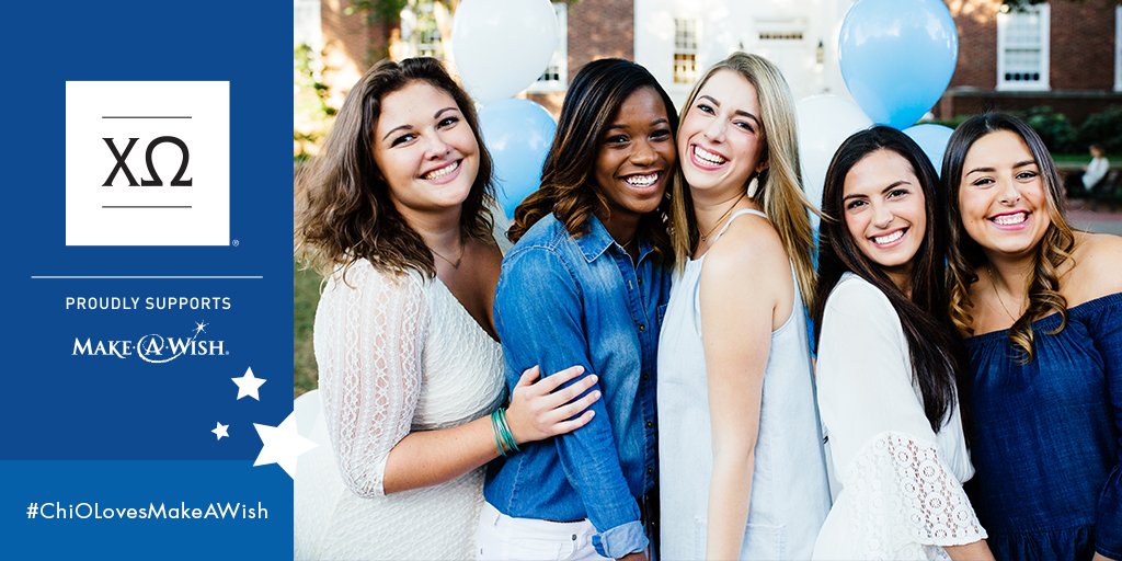 Thank you <a href="/ChiOmegaXO/">Chi Omega Fraternity</a> for 16 years of transforming lives!  wish.org/chiomega #ChiOLovesMakeAWish  <a href="/ChiOmega_LUC/">Chi Omega - Loyola University Chicago</a> <a href="/ChiODepaul/">CHI OMEGA</a> <a href="/illinoischio/">Chi Omega Illinois</a> <a href="/ChiOmega_ISU/">Chi Omega ISU</a> <a href="/ChiOmegaWIU/">Chi Omega WIU</a>