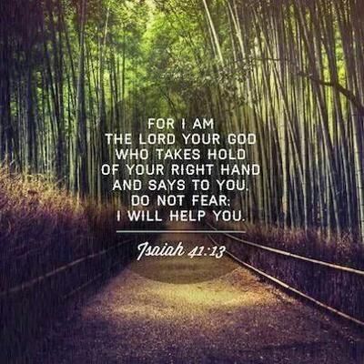 JesusIsStrong on Twitter: &quot;For I am the Lord your God who takes hold of  your right hand and says to you: DO NOT FEAR, I will help you. - Isaiah  41:13 https://t.co/hBjkQmZOGo&quot; /