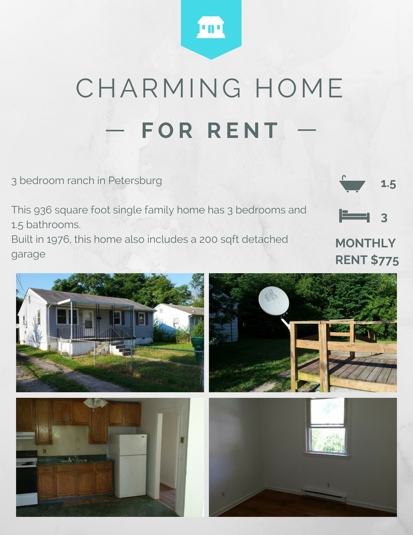 VIPrentalsVA's tweet photo. Looking for a home to rent in Petersburg VA? We Got You!
#PetersburgVA #ColonialHeightsVA #ForRent #VaRentals
Listing:
https://t.co/Tv297nEiAp https://t.co/rCRWPxrxHw