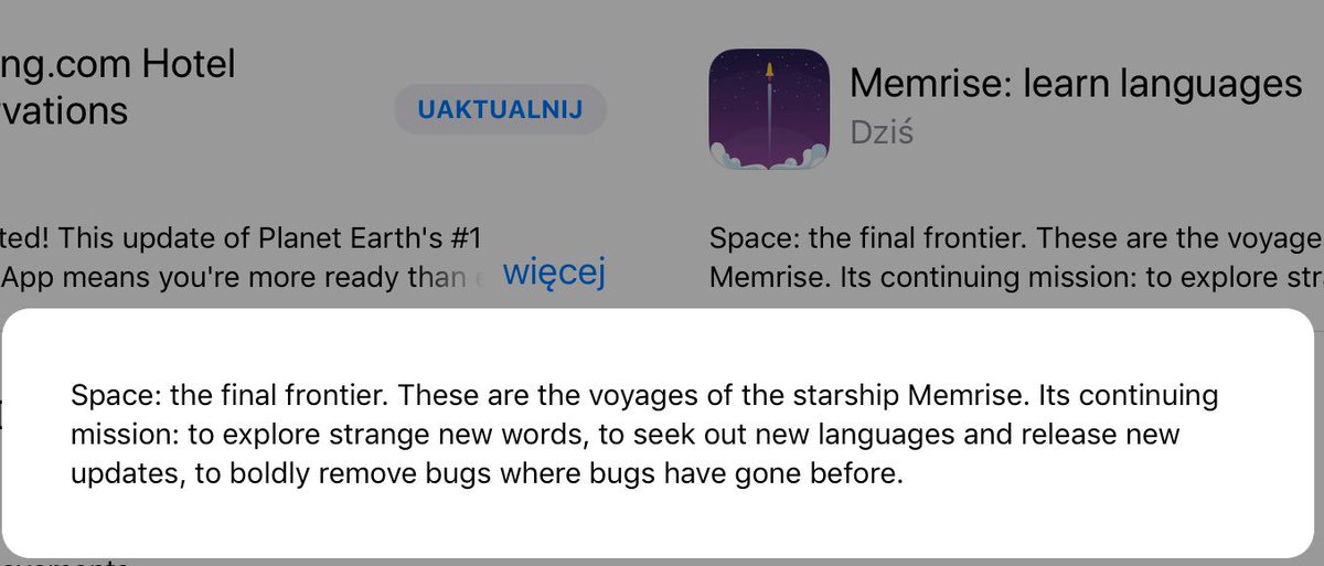 ejdzbiol's tweet photo. Ok @memrise , you got me on board #oneToBeamUp https://t.co/DskczfUowe