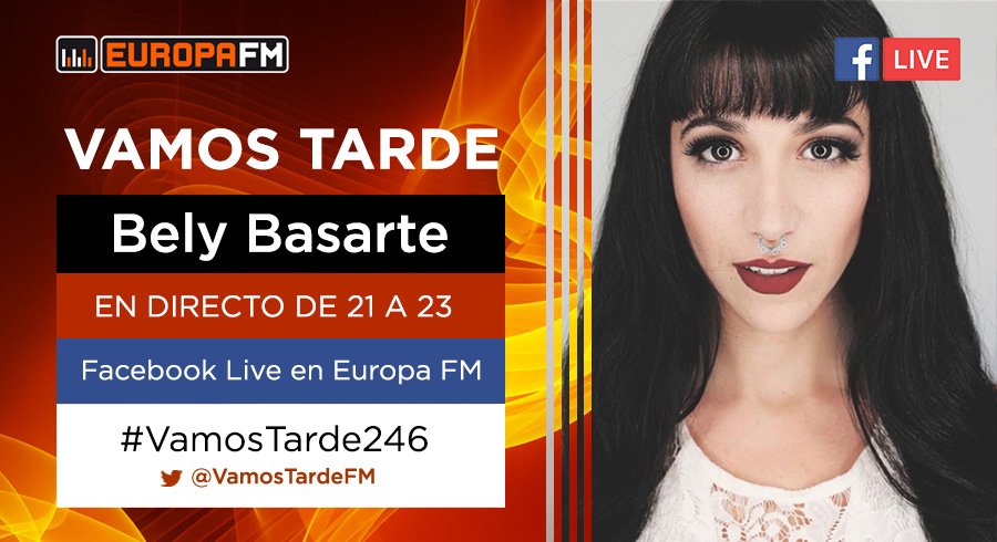 👉#INVITADA ¡Hoy a partir de las 21:00h nos visita <a href="/BelyBasarte/">Bely Basarte</a>! Sintoniza <a href="/europa_fm/">Europa FM</a> y además podrás vernos en directo a través de Facebook Live ¡Atento porque <a href="/Frank_Blanco/">Frank Blanco</a> pasa lista!  eufm.red/ndwu71