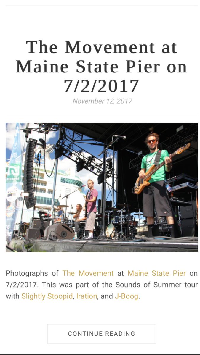 DanceYFO's tweet photo. https://t.co/arb6KuV0uW Check out our pictures of @TheMovementVibe at @MaineStatePier on the #soundsofsummer2017 tour @Rootfire_Intl @IneffableMusic #themovement #mvmtvibe #livemusic #concertphotography #newengland #maine #danceyourfaceoff #dyfo https://t.co/st95hfonAr