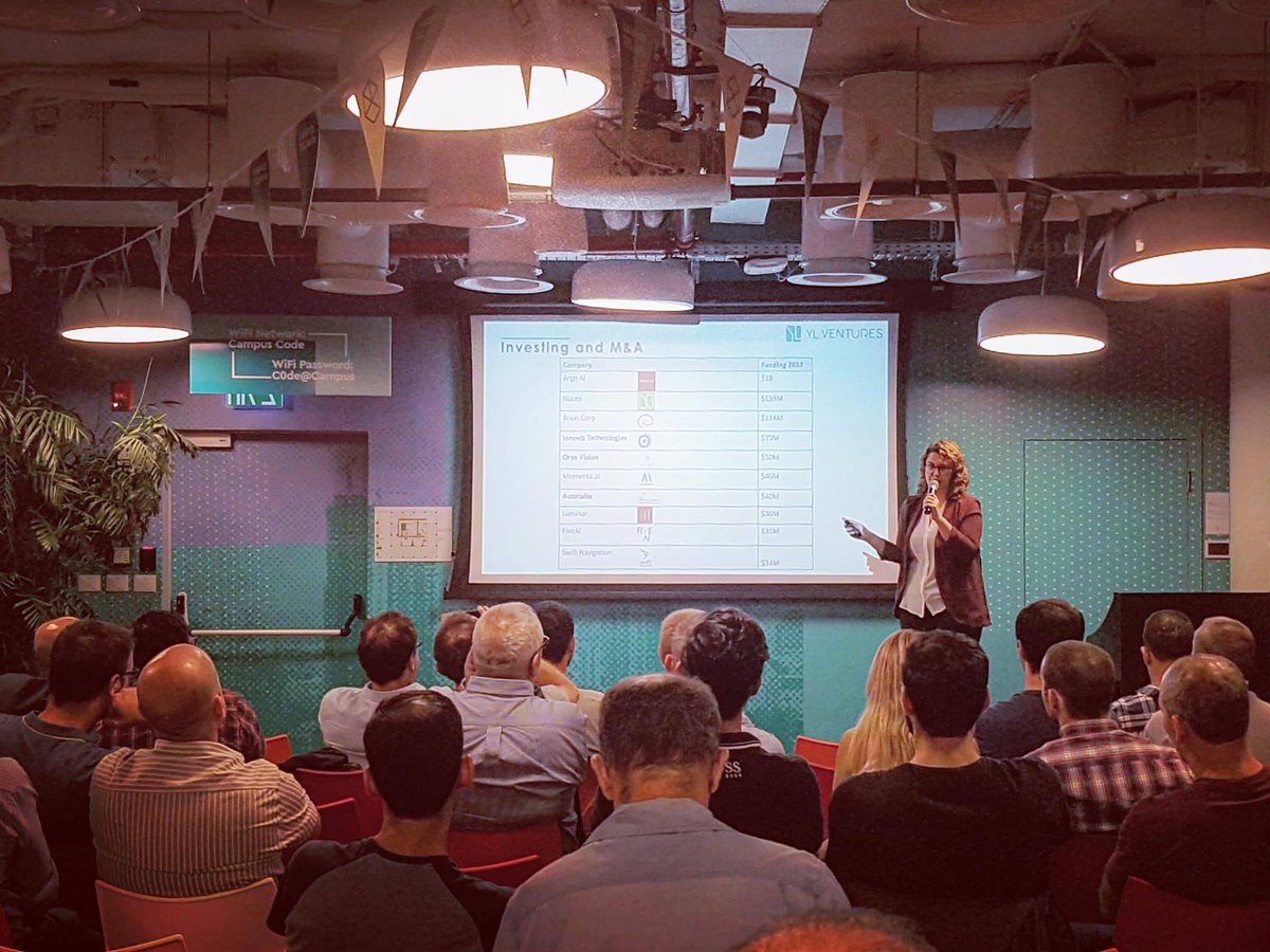 ylventures's tweet image. Our @iren_reznikov shares her insights on the global auto-tech landscape at the Self Driving Cars 101 meetup!