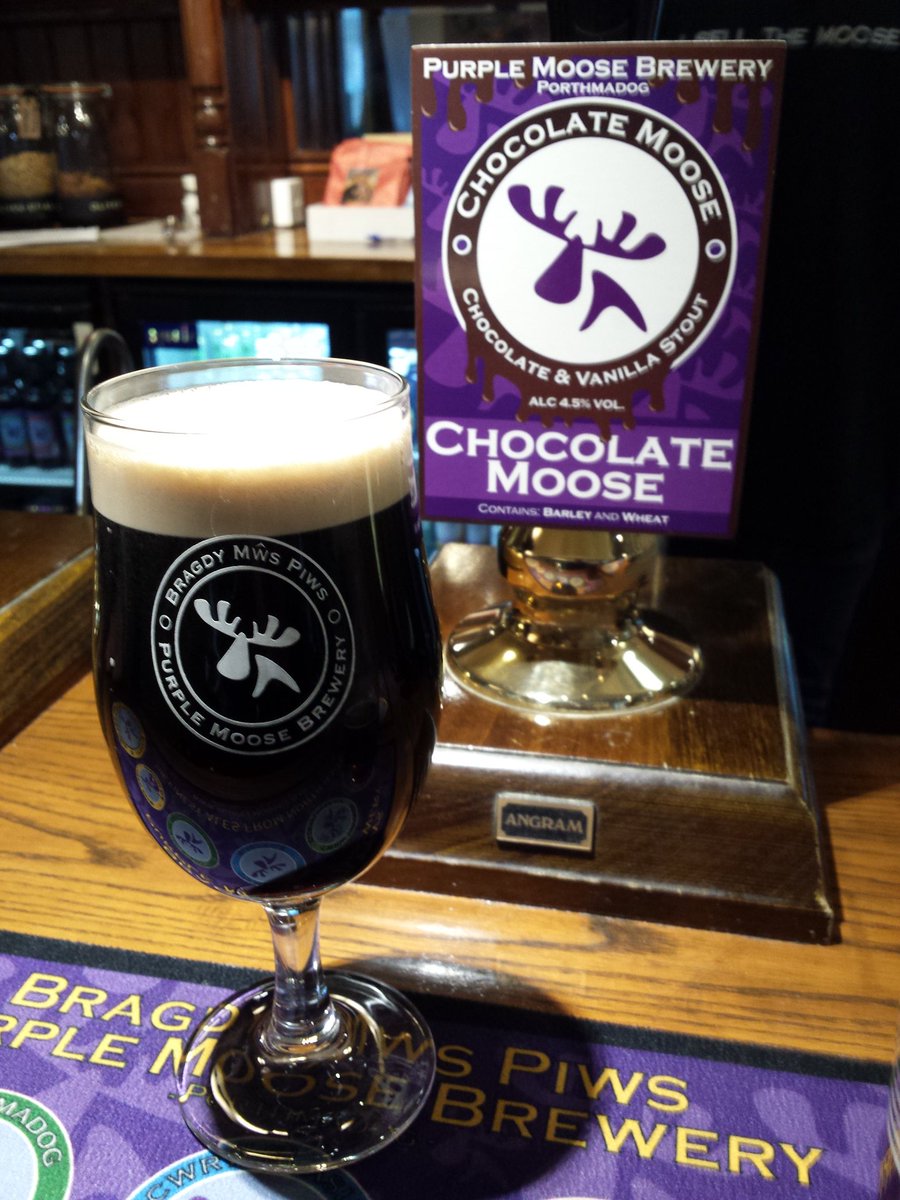 Chuffed to have come runner up in the Champion Beer of the Festival with our very own <a href="/PurpleMooseBrew/">Purple Moose Brewery</a> #ChocolateMoose There was some stiff competition too from great beers <a href="/moldnovfest/">Mold Novemberfest</a> <a href="/ClwydCAMRA/">Vale of Clwyd CAMRA</a>