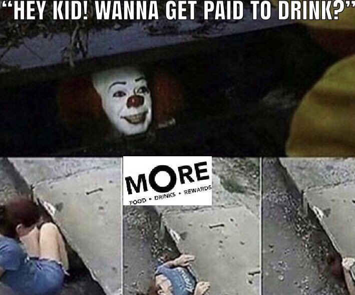 Grab a free MORE card at the bar and get 20p for every £1 spent with us