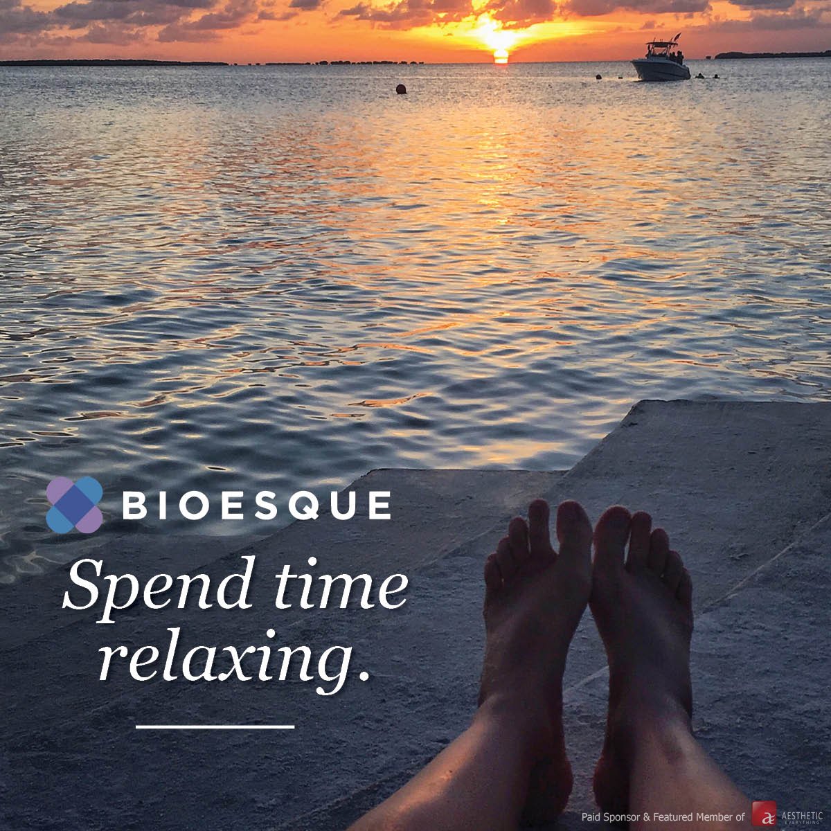 AestheticEvExpo's tweet photo. Spend quality time relaxing. Shop @Bioesque at https://t.co/WZrBfuK0JQ today! #Bioesque #SkinCare #Relax #plasticsurgery https://t.co/3BUZU1DGXu