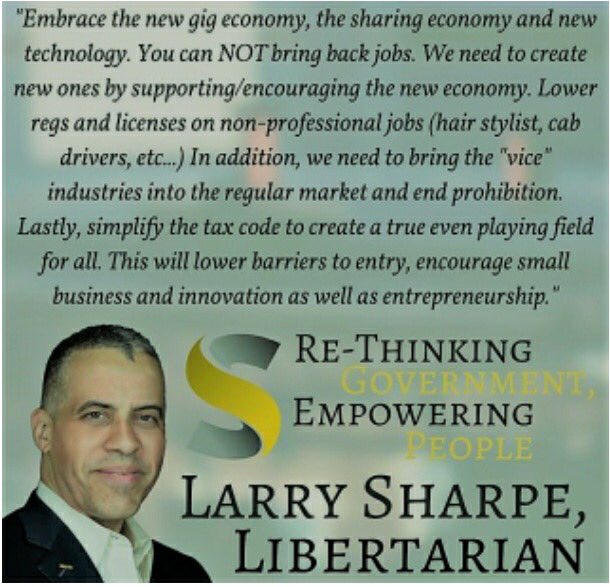 LarrySharpe's tweet photo. #Sharpe4Gov #aNewNY #Libertarian #NY #TakeBackMainStreet https://t.co/4FF2aA1S0S