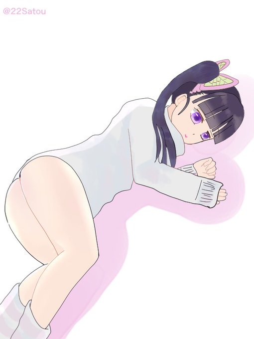 いおりさんがTwitterに投稿した栗花落カナヲ(鬼滅の刃)のイラスト。