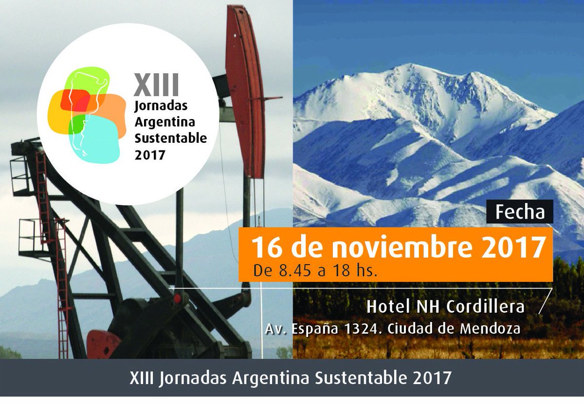 FSustentable's tweet photo. Te esperamos el 16/11 en Mendoza #JornadaSustentable en Cuyo. Inscribite sin cargo en https://t.co/b1NuwET40t  #Sustentabilidad #Agua #GestionAmbiental https://t.co/n4RxBdBY3Q