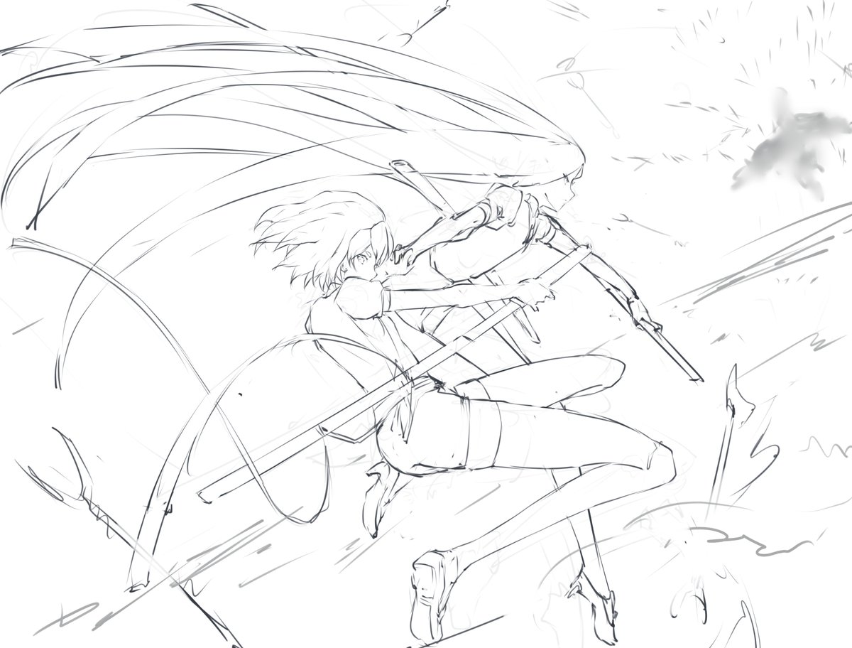 ダイヤモンド X ボルツ  -下書き
#宝石の国 #ダイヤモンド #ボルツ 