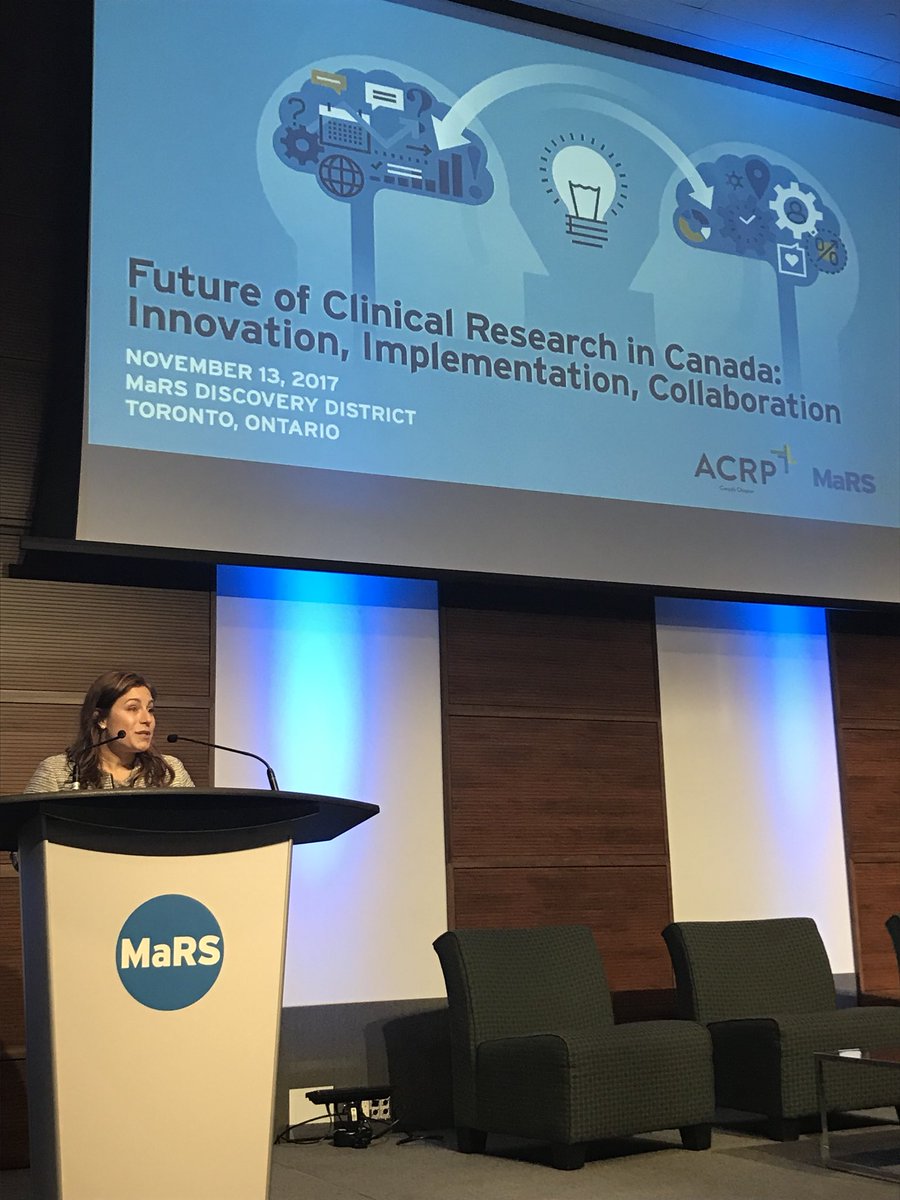 ZaynaKhayat's tweet photo. The brilliant @lianadimarco clinical research innovator from @ACRP_Canada & #MaRSEXCITE opens Future of Clinical Research day #ACRPonMaRS https://t.co/Fa2NGDF8Eq