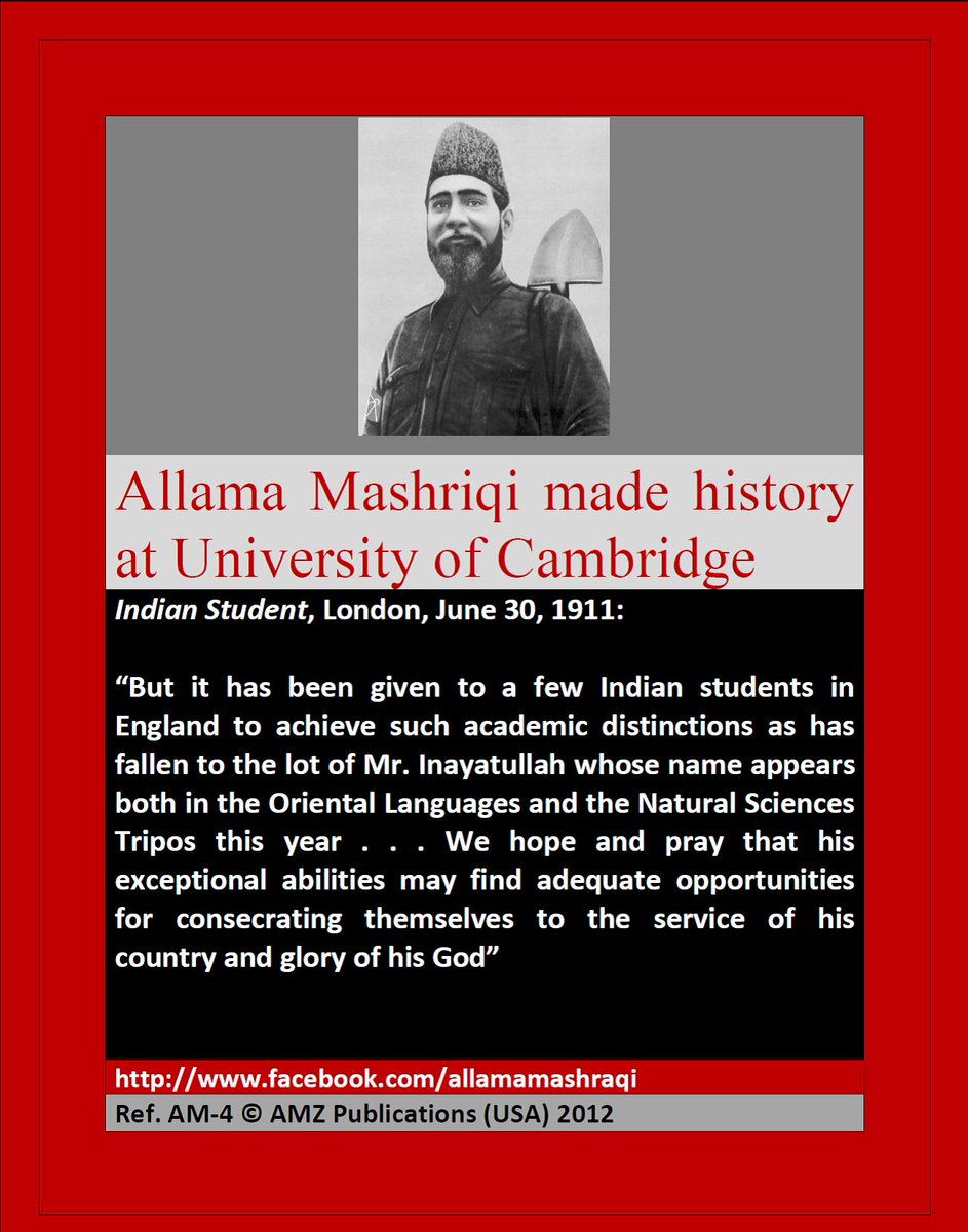 AllamaMashraqi's tweet photo. Inayatullah Khan (famously known as Allama Mashriqi) made history at University of Cambridge (U.K).
#CambridgeUniversity #CambridgeUniversityNews #CambridgeNewsUK #CambridgeUniversityHistory #ChristsLibrary #Christscollege #southasia_lse #CSASCambridge #BASAS_SAS #SOAS_SAI https://t.co/ZoJhx5ua7e