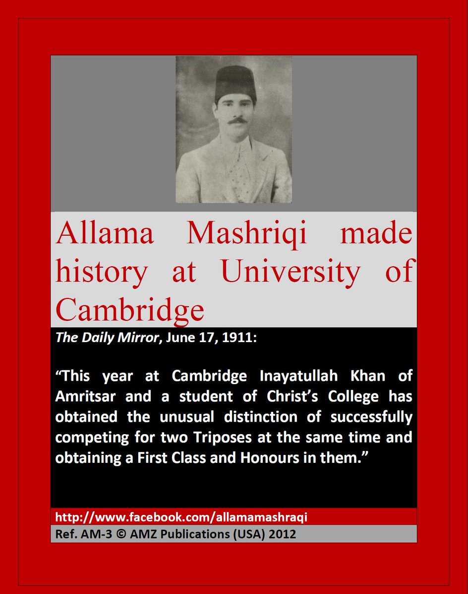 AllamaMashraqi's tweet photo. Inayatullah Khan (famously known as Allama Mashriqi) made history at University of Cambridge (U.K).
#CambridgeUniversity #CambridgeUniversityNews #CambridgeNewsUK #CambridgeUniversityHistory #ChristsLibrary #Christscollege #southasia_lse #CSASCambridge #BASAS_SAS #SOAS_SAI https://t.co/ZoJhx5ua7e
