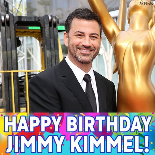 Happy Birthday, Jimmy Kimmel! ABC s own late-night talk show host turns 50 today 