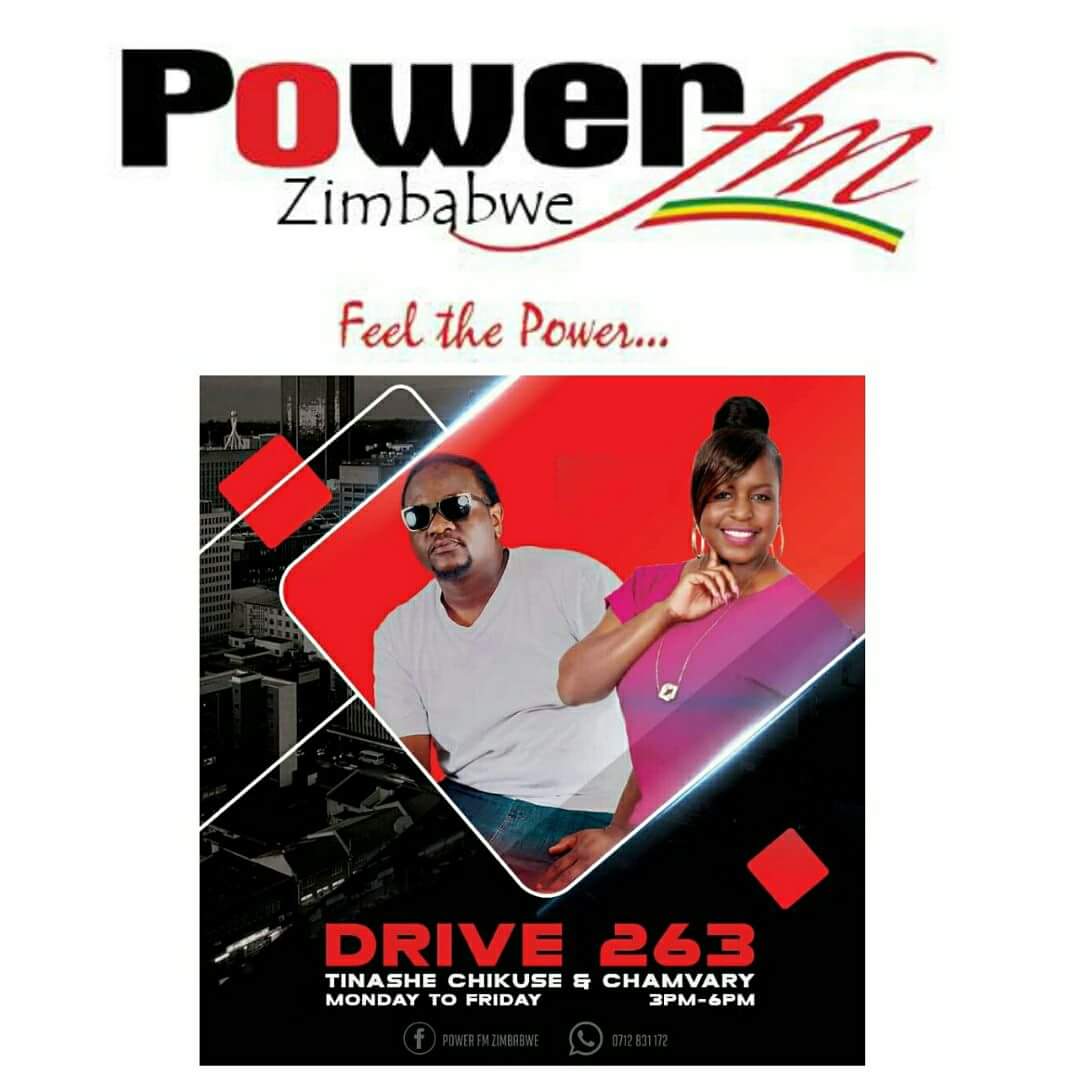 powerfmzimbabwe's tweet photo. #DRIVE263 on air now @chamvary @TinasheChikuse https://t.co/HVHy41dYh6