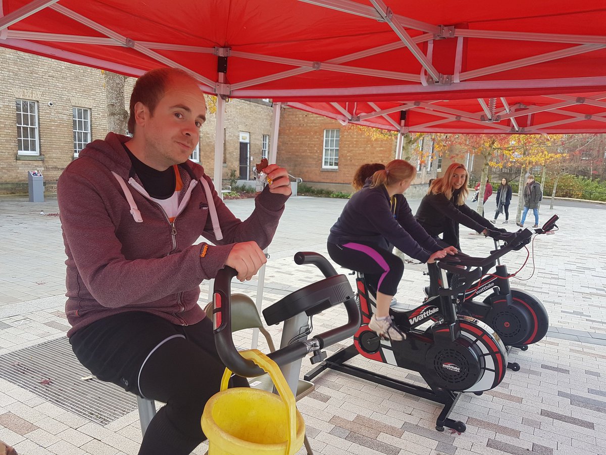 AlexWheldon's tweet photo. #24hoursonabike @ejnewstead doing a great job raising awareness and £££s for @mssocietyuk at @uniofleicester  today https://t.co/TBhVS4BtiC