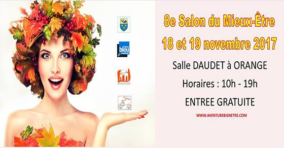 BonsPlansOrange's tweet photo. Ce samedi 18 &amp; dimanche 19 nov se tien le 8ème Salon du Mieux Être à Orange à La Salle Daudet. + de 50 exposants.
Détails > https://t.co/MImhdkXOGO
Entrée libre et #Gratuite
Horaire 10h - 19h
Invité d'honneur : Jacques Marcout Hypnothérapeute
#SortiraOrange #MieuxEtre https://t.co/OXyAgb7bGu