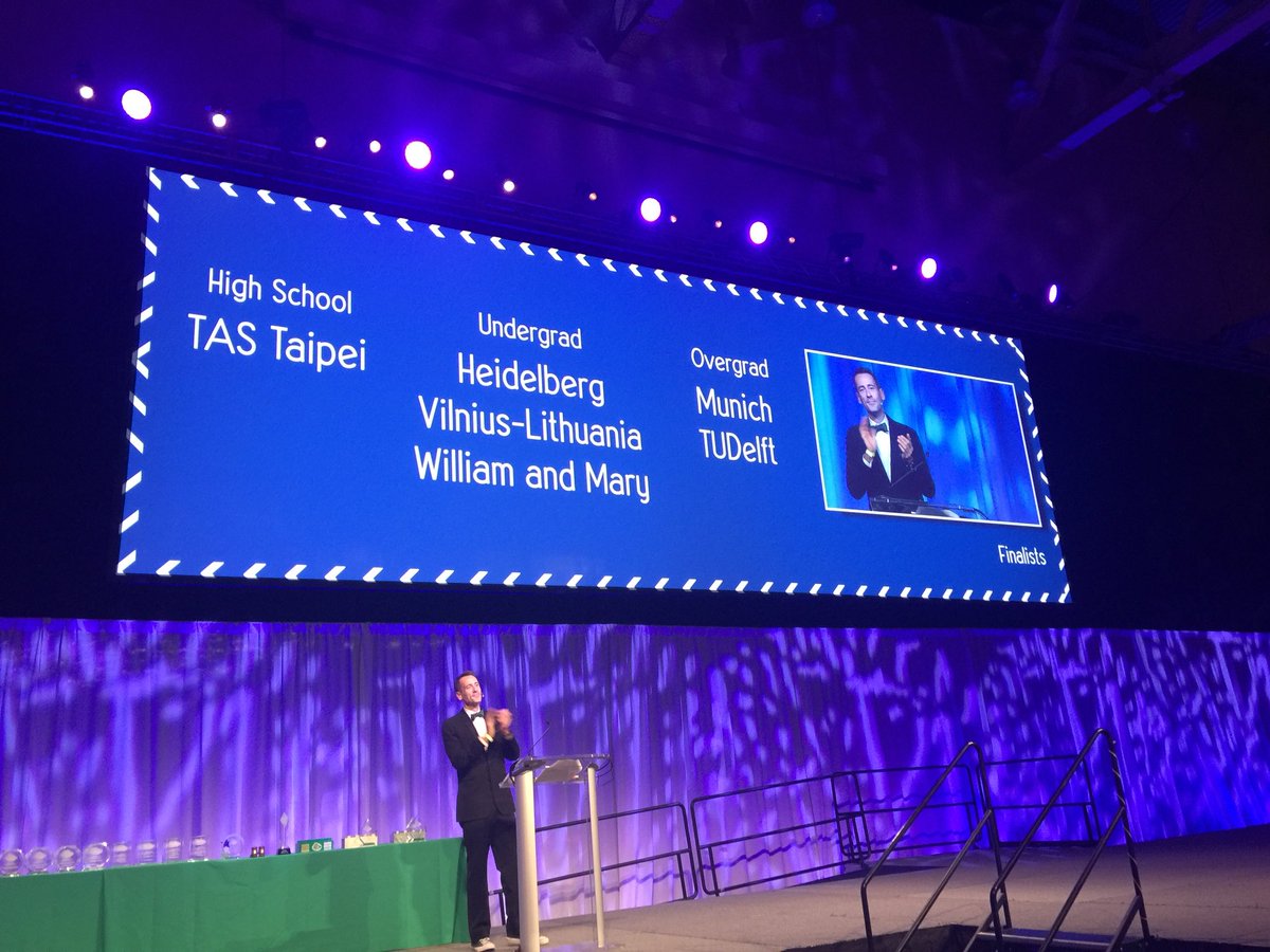 iGEM's tweet photo. And the finalists are... #GiantJamboree #iGEM2017 https://t.co/nTmSFH5KxX