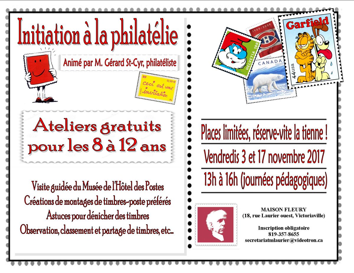 MuseeLaurier's tweet photo. UN VENDREDI POUR LES ENFANTS À LA MAISON FLEURY!
(JOURNÉE PÉDAGOGIQUE)
Réservation : 819-357-8655 / secretariatmlaurier@videotron.ca https://t.co/aplDHGhA4M