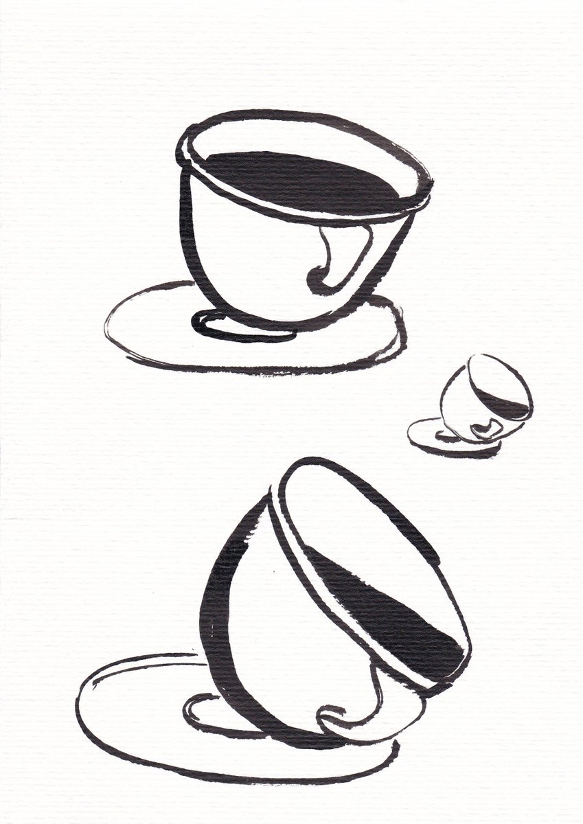 Often, I practice making very quick (>1 min) ink sketches to loosen up my wrist and add liveliness to my work. Yet, it is work in progress; I am never happy, but I have to keep practicing ✍🏻 #drawing #art