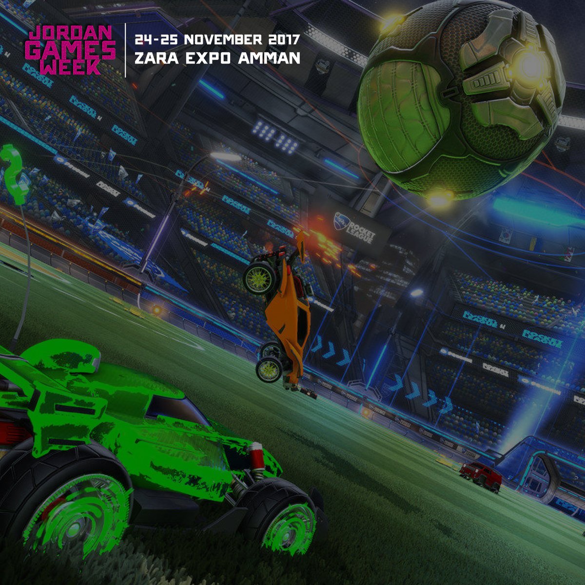 Combining football with driving in an unbelievable physics-based multiplayer-focused game,Rocket League will be playable to all attendees at the third edition of Jordan Games Week. Come try out for yourself Psyonix’s award winning game at the festival #JGW
jordangamesweek.com