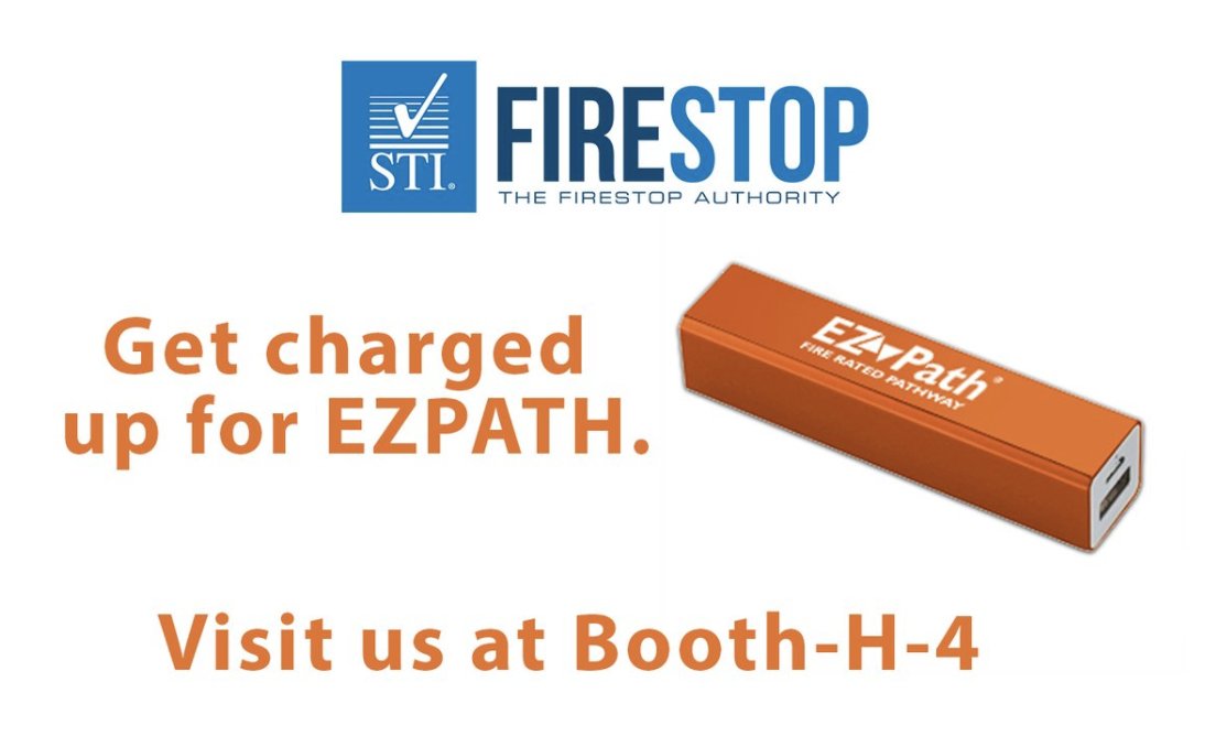 STI_FIRESTOP's tweet photo. The first 50 people to visit our booth (H-4) get a FREE EZ-Path portable charger!
#STAFDAAustin #STAFDA2017 https://t.co/Yu7rpx2HOG