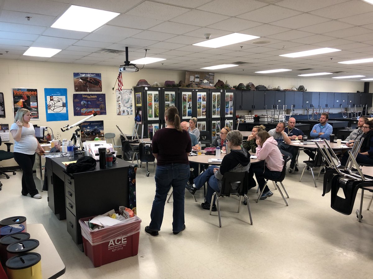 Great conversations taking place during PLC time!  #ISD728