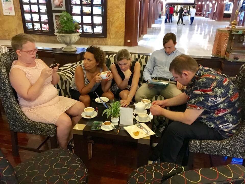 MisaSoderort's tweet image. Förberedelser inför föredraget om arbetet i KRAFTKÄLLA. #IASSiDD2017 #empowerment #Bangkok