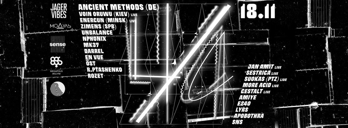 в субботу жду вас в московском пространстве Модуль на очень крутой тусовке 4/4
в лайнапе - Ancient Methods Voin Oruwu <a href="/Energun/">Energun</a> <a href="/_unbalance_/">Unbalance</a> <a href="/JanAmitMusic/">Jan Amit</a> и многие другие
с меня - убойный техно сет. facebook.com/events/1949488…