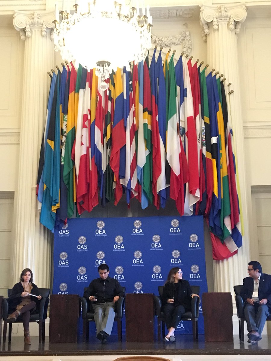 LegacyIntl's tweet photo. We’re at the Plenary Session at @OEA_oficial for @caravanstudios #PublicGoodAppHouse Festival. We’re extra excited that #EYLeader @malexandersv is speaking on a panel discussing technology’s role in equity in the Americas. https://t.co/ubMKexqVTV