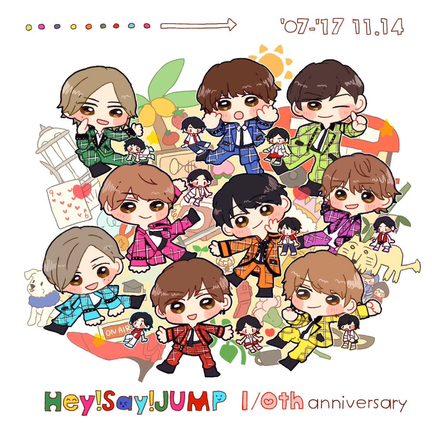 Hey! Say! Jump 10周年記念 ブランケット（Hey! Say! 美味しく