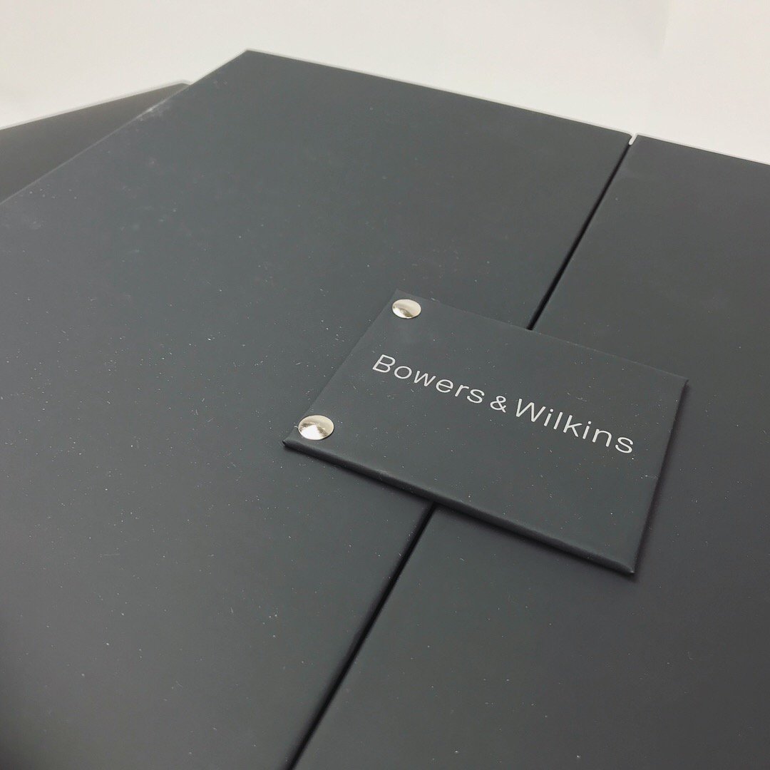 SunpackDotCom's tweet photo. Another Happy Customer! #bowersandwilkins #bowerswilkins #music #packaging #musicpackaging #simpledesign #turnededgeboxes #foilstamping #branding #musiccompany #anotherhappycustomer #madeinminnesota #presentations #presentationpackaging #handmade https://t.co/taKgzRf4Ob