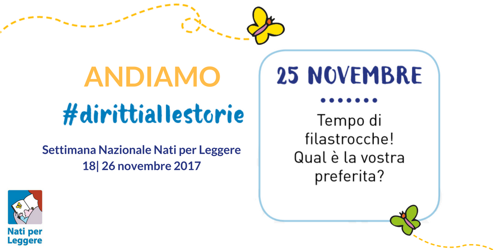 Oggi saranno le filastrocche a portarci #dirittiallestorie. Ne cinguettate una con noi?