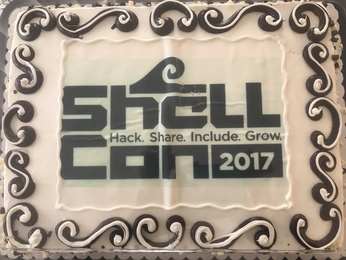 bsidesla's tweet image. "Let them eat cake.” -MA

#ShellCon2017 #ShellCon2018 #PotLuck #MeetUp #Cake #MarieAntoinnette